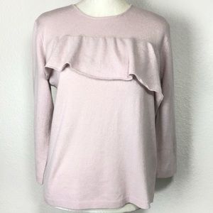 Jardin Des Orangers Cashmere Ruffle Sweater Size S